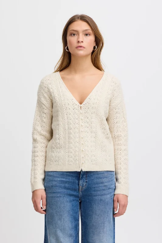 Unique Prints Liana Cardigan (Almond Milk)