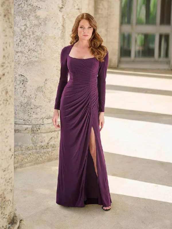 Lazy Home Christina Wu Eleganve 17168 - Scoop Neck Draped Evening Gown