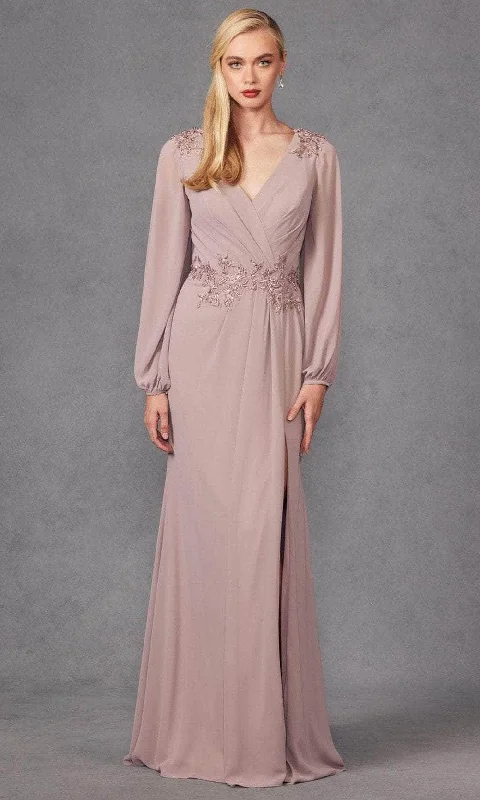 Celebrity Style Juliet Dresses JTM16A - Embroidered Long Sleeve Prom Dress