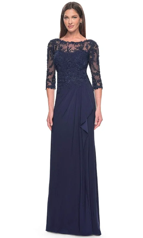 Sports And Leisure La Femme 30385 - Illusion Bateau Evening Dress