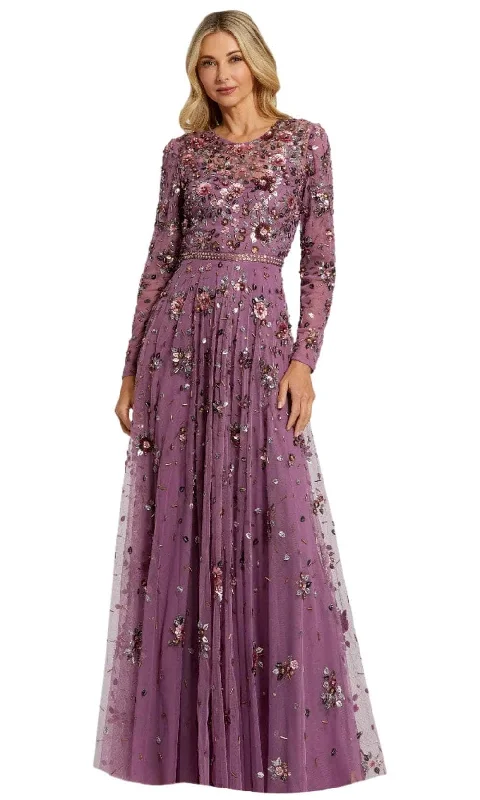 New Autumn And Winter Styles Mac Duggal 10063 - Jewel Neck Embellished Evening Dress