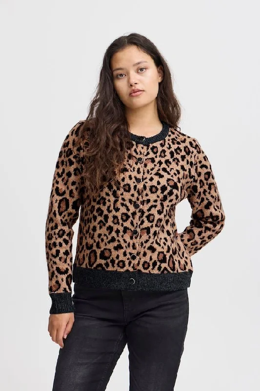 New Products Hailey Cardigan (Leopard)