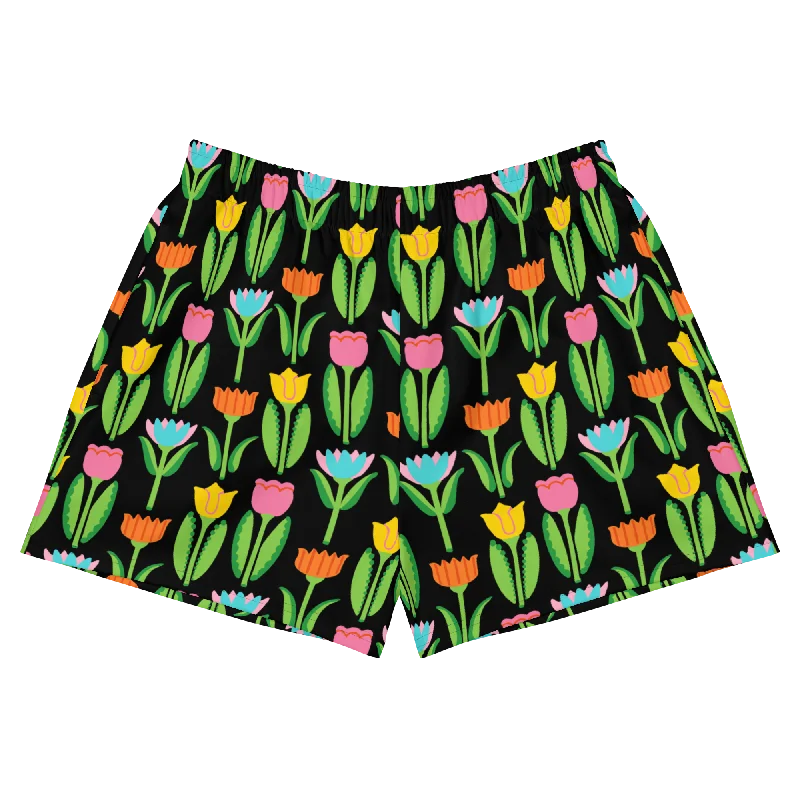 Youthful Vitality Tulip Garden Athletic Shorts