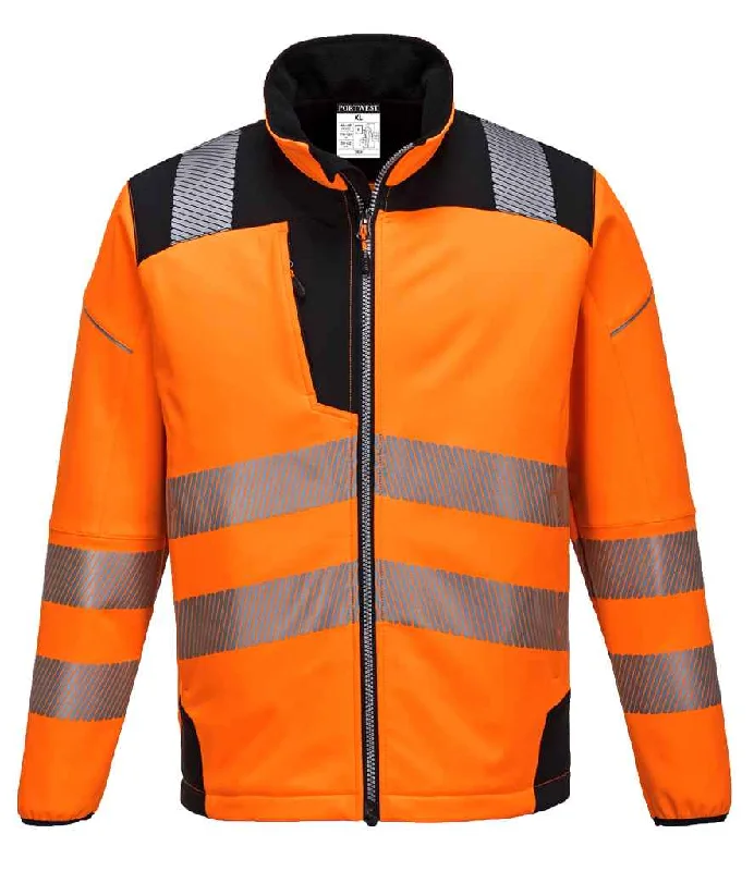 Fashionable And Fashionable Portwest PW3 Hi-Vis Soft Shell Jacket | Orange/Black