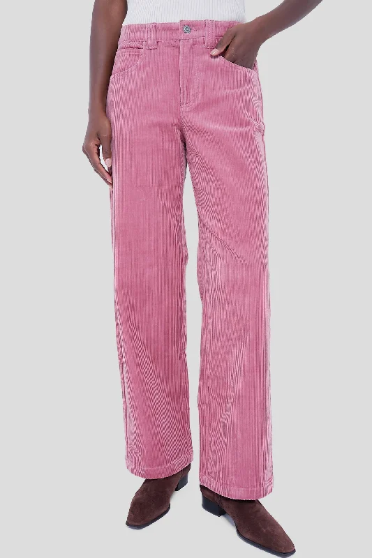 Lively And Youthful Dusty Rose Camden Pant in Corduroy