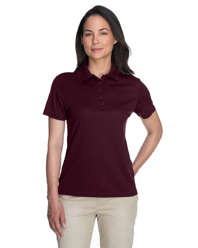 Fresh And Fashionable Core 365 Origin Ladies Performance Pique Polo | Burgundy