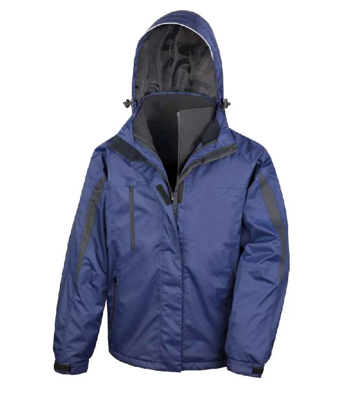 Simple And Comfortable Result Journey 3-in-1 Jacket with Soft Shell Inner | Navy/Black