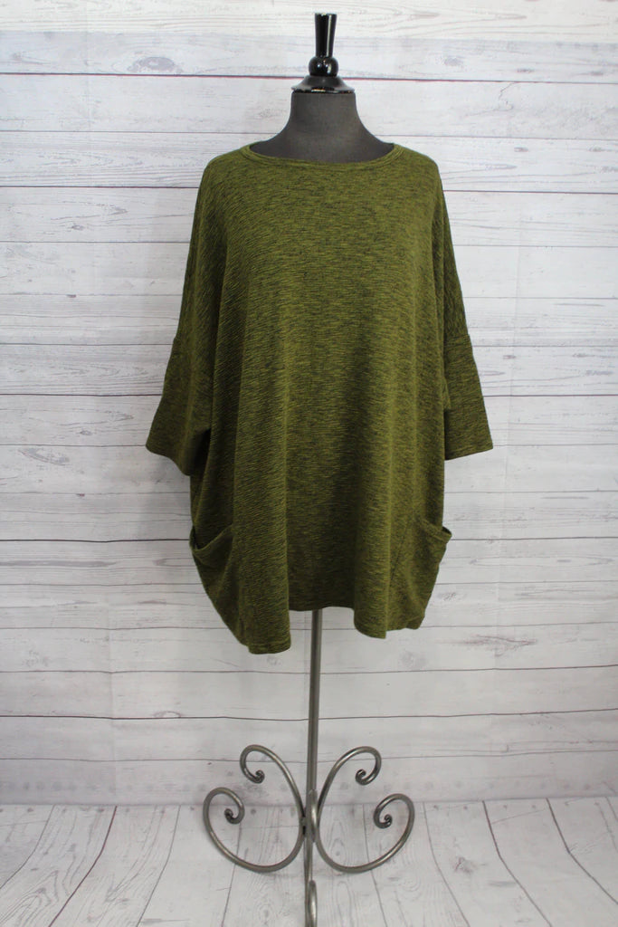 Exquisite Tailoring Cut-Loose Crimped Fabric Pullover Urchin