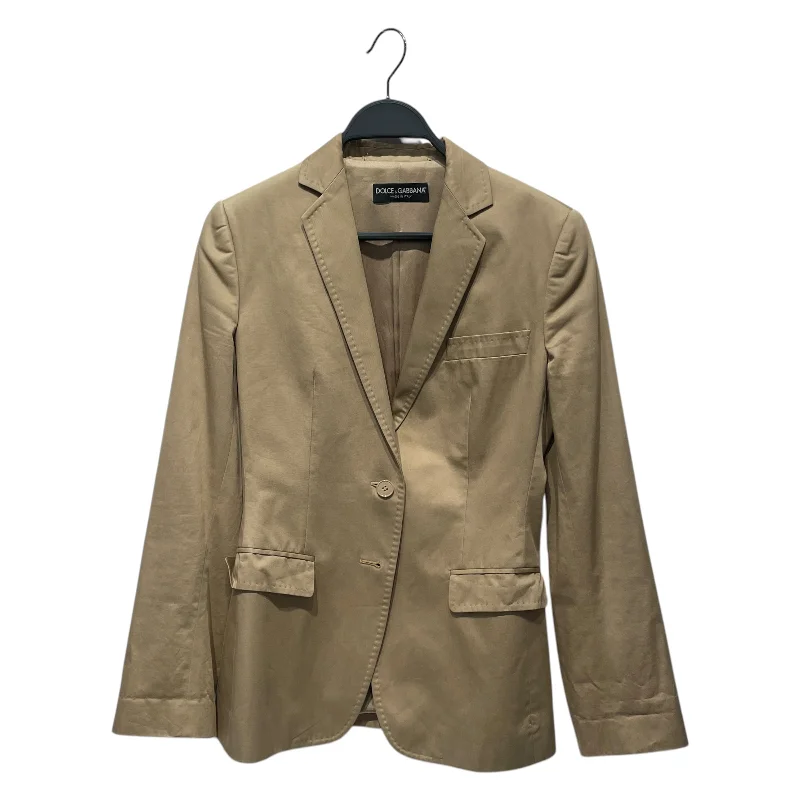 Must-have For Autumn And Winter DOLCE&GABBANA/Tailored Jkt/40/Cotton/BEG/