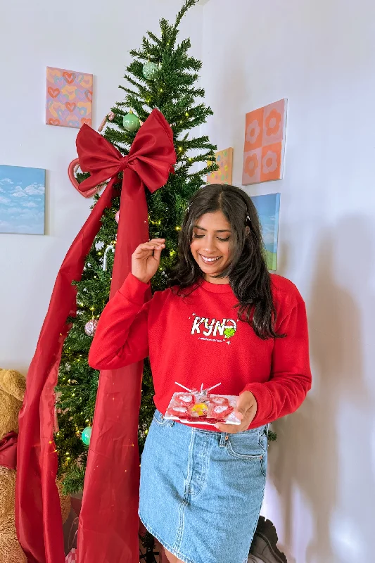 Comfortable Series Kynd of Grinchy Crop Pullover