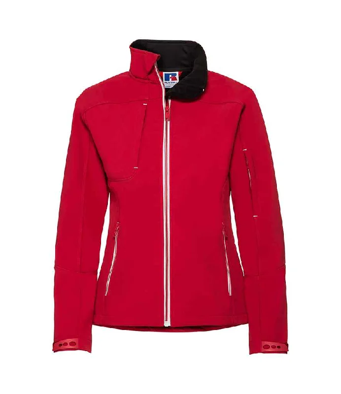 Comfortable Fashion Russell Ladies Bionic Soft Shell Jacket | Classic Red