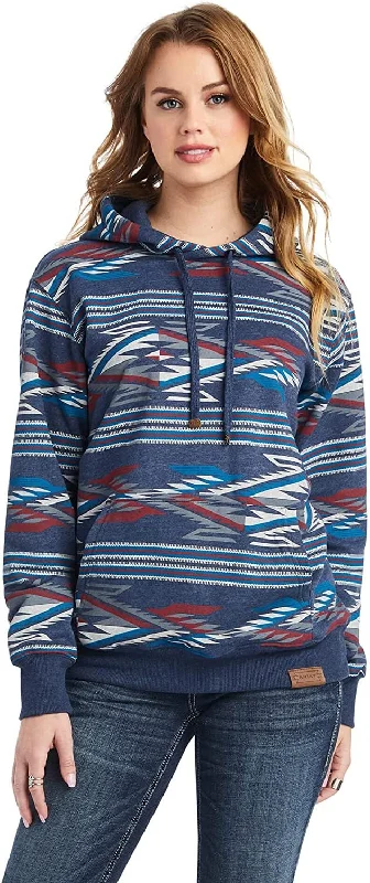 Fashion Must-have Ariat Women's All Over Print Chimayo Hoodie, New Mexico Navy Print