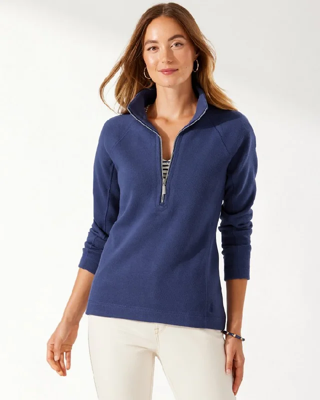 Sweet Style Tommy Bahama The New Aruba Half-Zip Sweatshirt Island Navy