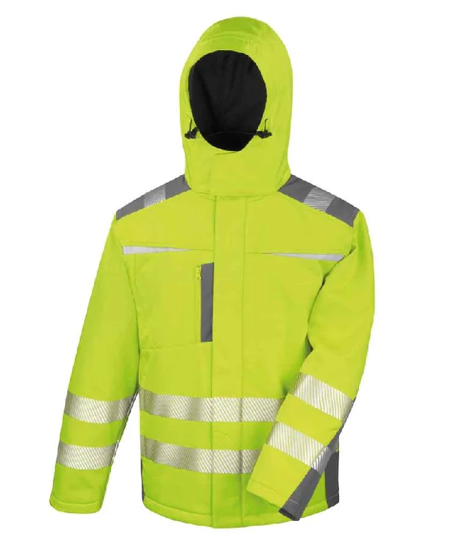 Classic Style Result Safe-Guard Dynamic Soft Shell Jacket | Fluorescent Yellow