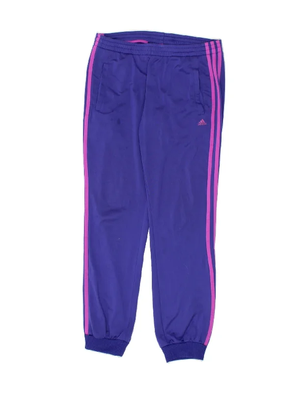 Sports Fashion ADIDAS Womens Climalite Tracksuit Trousers Joggers UK 8/10 Small Purple