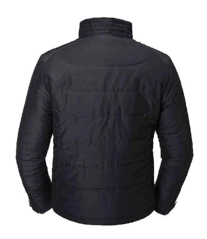 European And American Style Russell Cross Padded Jacket | Black