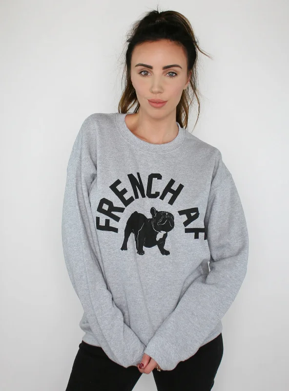 Soft And Comfortable French AF Pullover