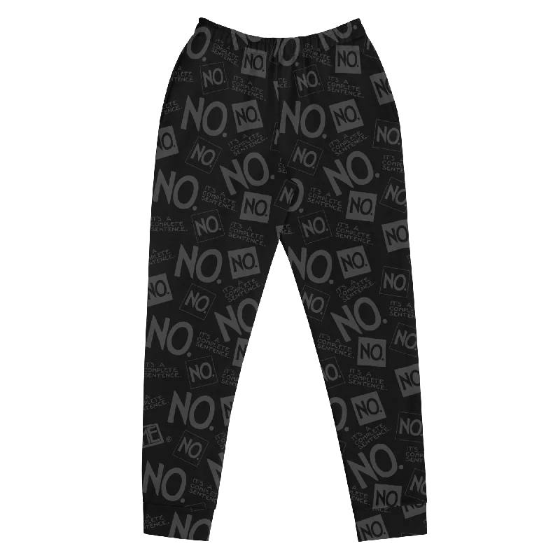 Exquisite Fabrics Complete Sentence Charcoal Women's Joggers