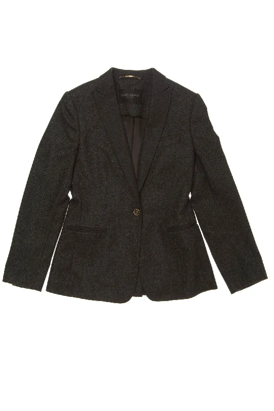 Elegant Temperament Dolce & Gabbana - Dark Gray Blazer - IT 42