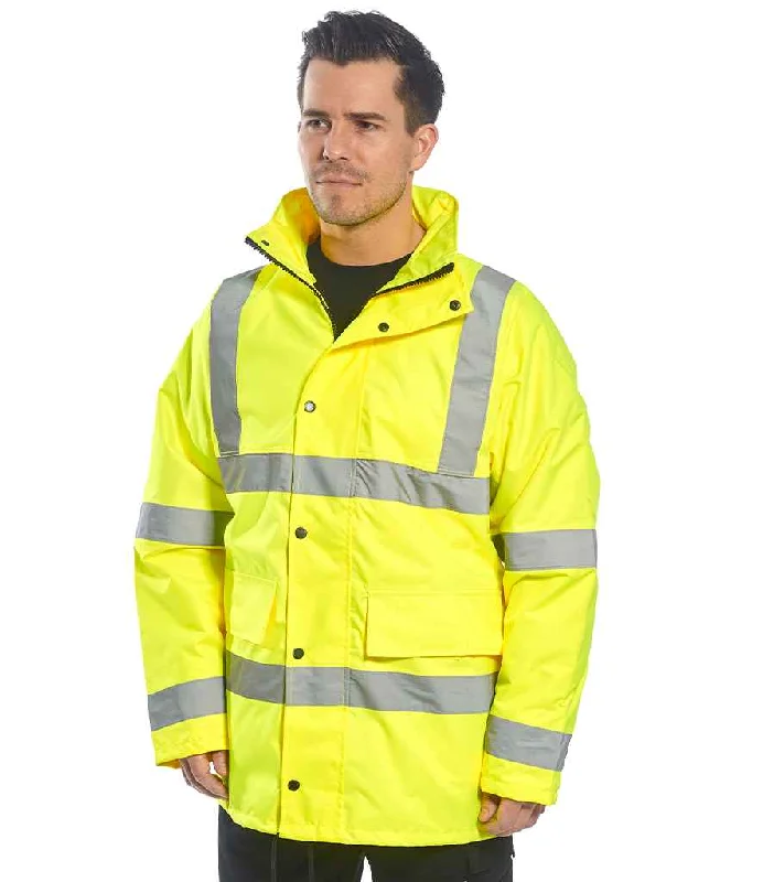 Feminine Charm Portwest Hi-Vis 4-in-1 Traffic Jacket | Yellow