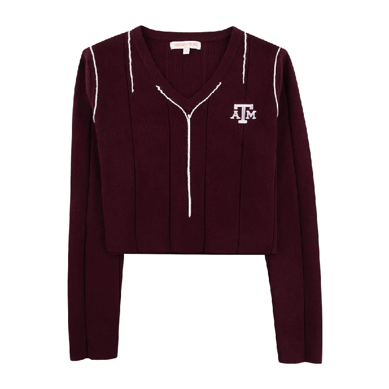 Fresh And Fashionable Texas A&M Federico Ribbed Sweater