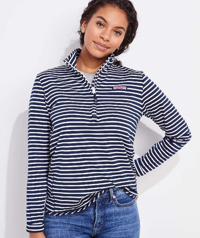 Youthful Street Fashion Vineyard Vines Striped Sankaty Shep Shirt Navy