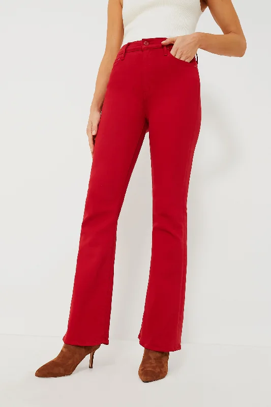 Celebrity Picks Haute Red High Waisted Weekender Skimp