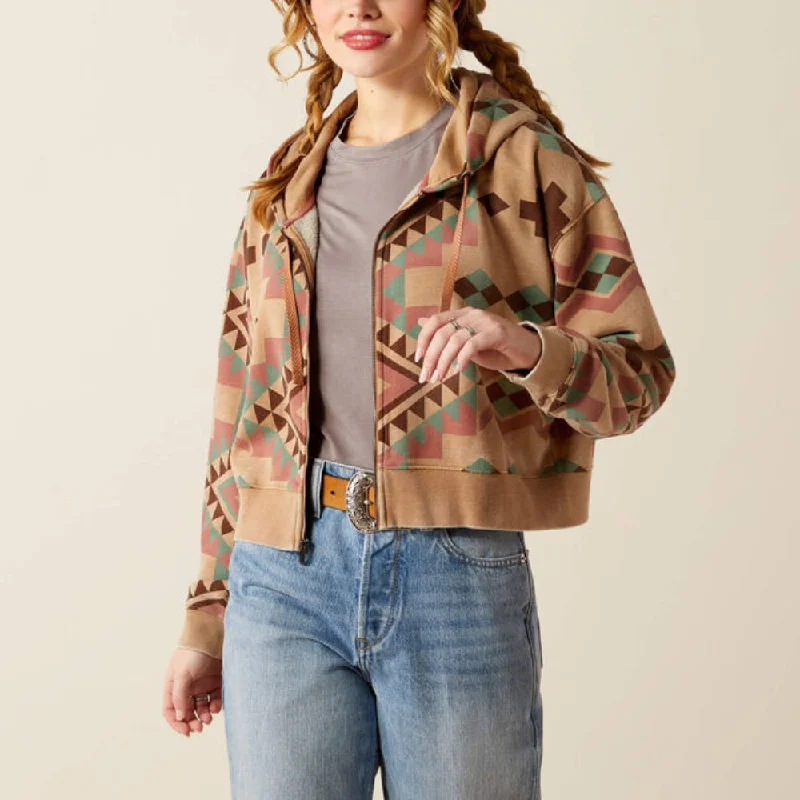 Celebrity Must-have Ariat Womens Sunset Spark Crop Jacket - 10053962