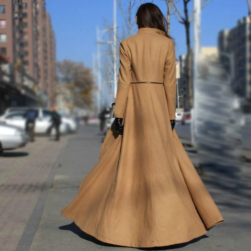 New Season Series Women Winter Long Plus Size Trench Coat