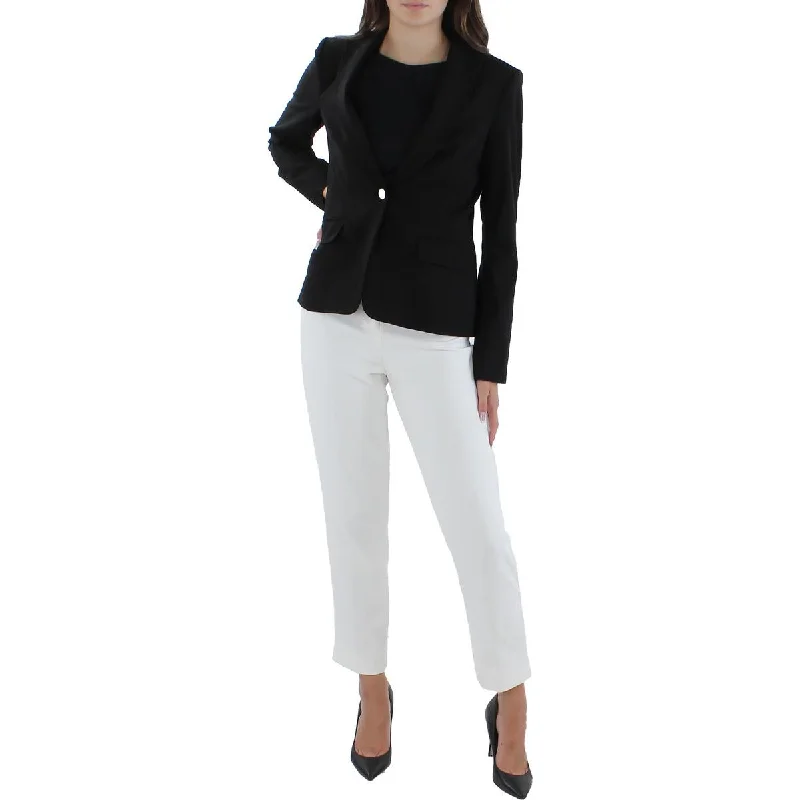 Personalized Series Calvin Klein Womens Office Collared One-Button Blazer