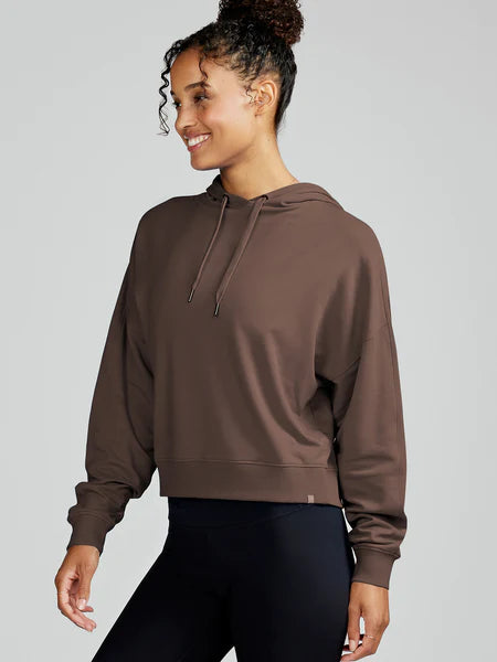 Minimal Style tasc Studio Fleece Hoodie Mocha