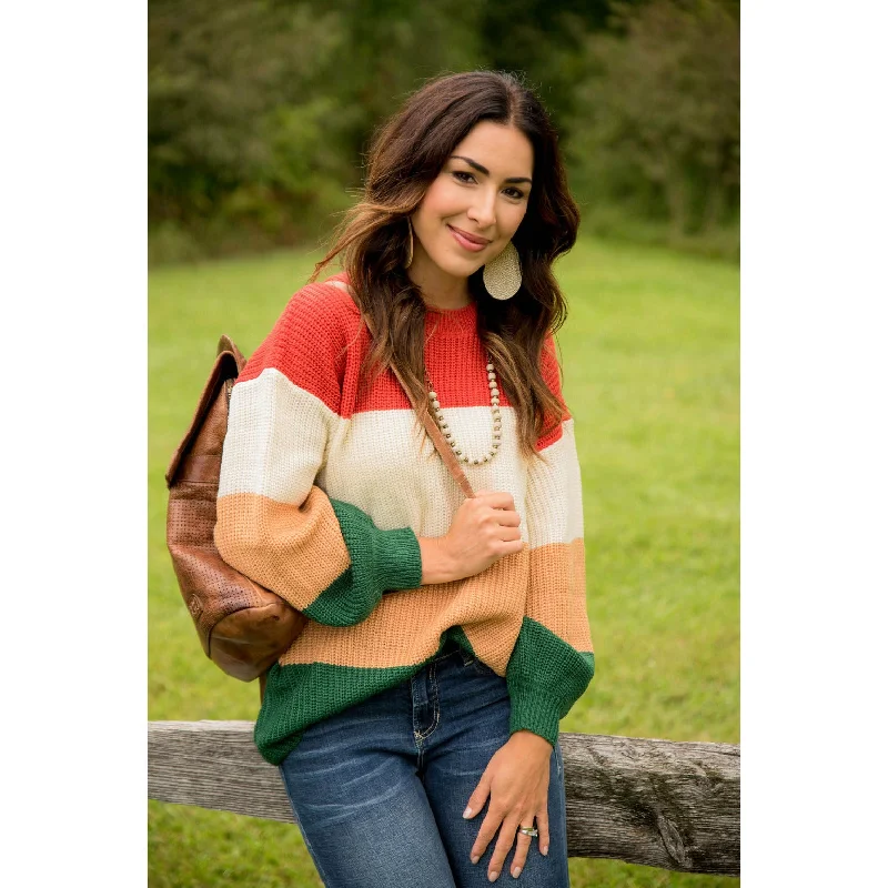 Street Cool Color Blocked Sweater