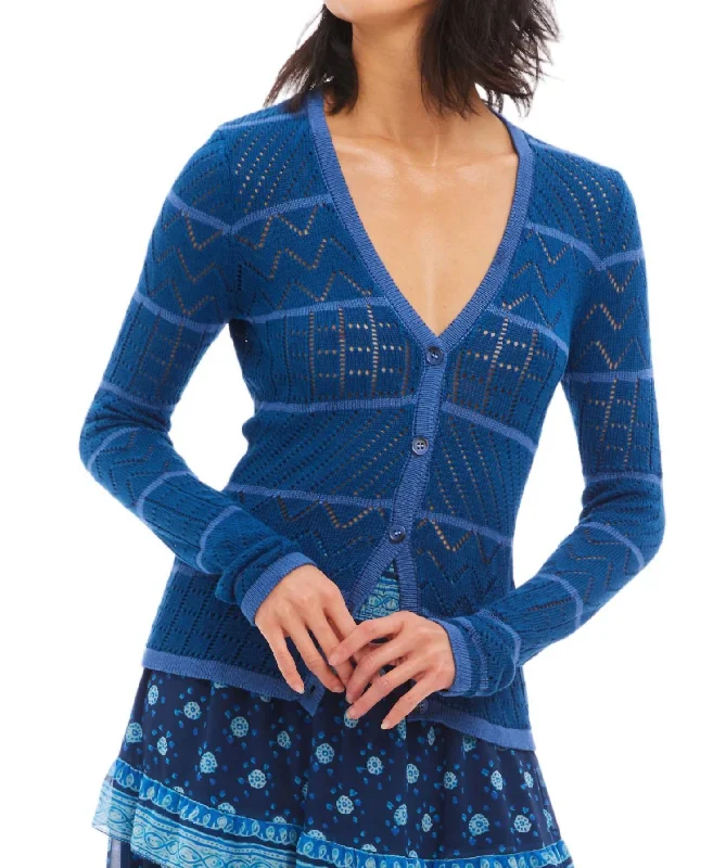 New Autumn And Winter Styles Gloria Cardigan In Navy