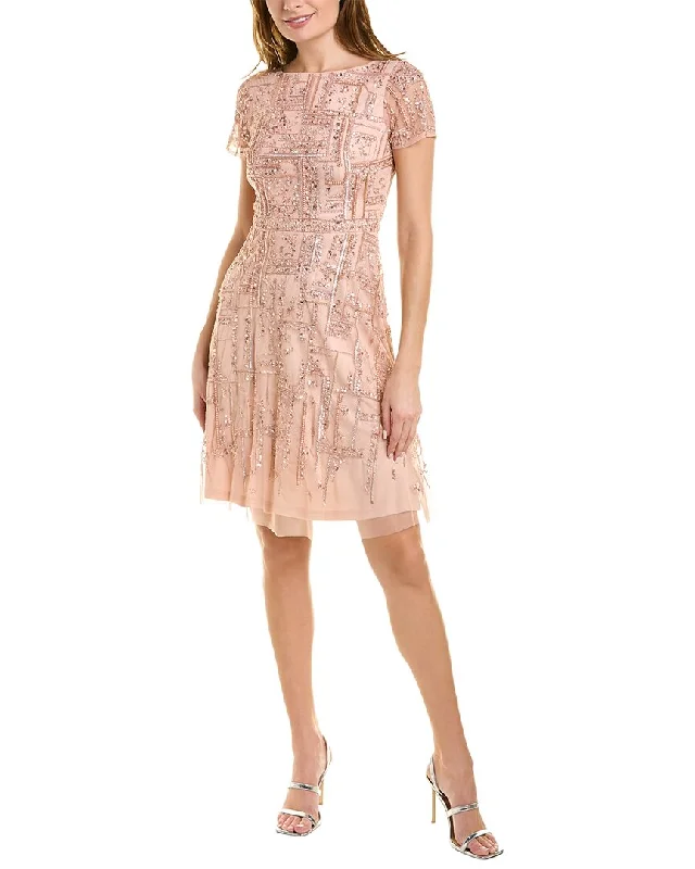 Fresh And Capable Aidan Mattox Beaded Cocktail Dress