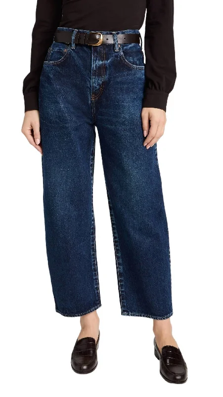 Comfortable And Cold-proof Allensworth Round Jean In Dark Blue