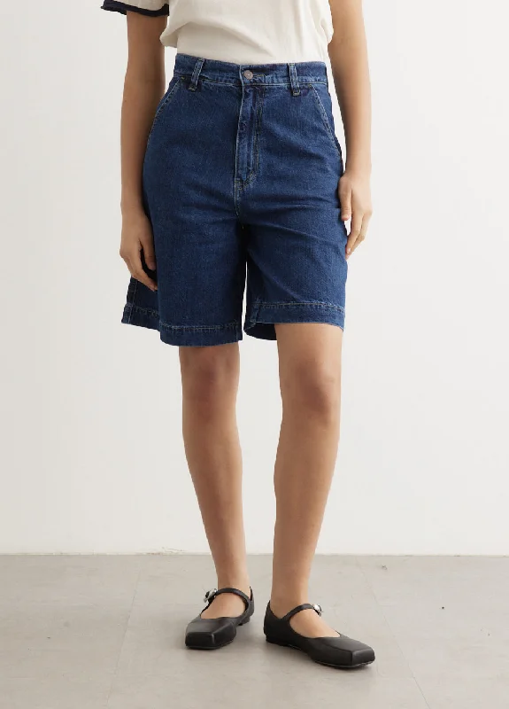 Exquisite Fabrics Bright Indigo Denim Shorts