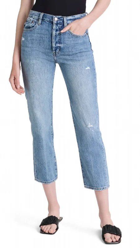 Exquisite Tailoring Charlie High Rise Jean In Ventura