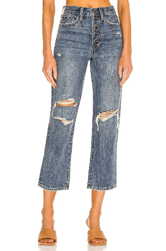 Fashion Classic Charlie Straight Jean In Pulse Distressed