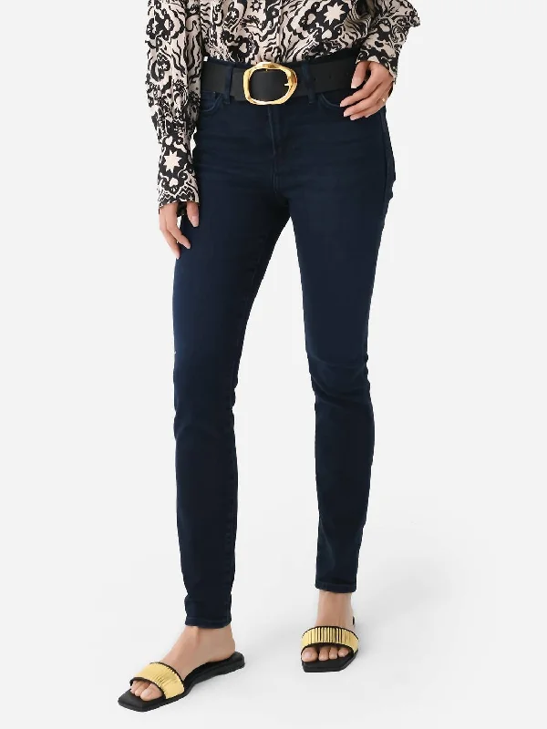 Celebrity Must-have Le High Skinny Jean In Onyx Indigo