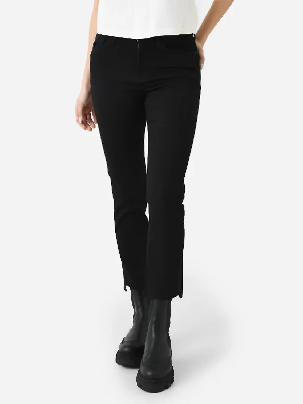 Elegant And Casual Le High Straight Jean In Blackfinn