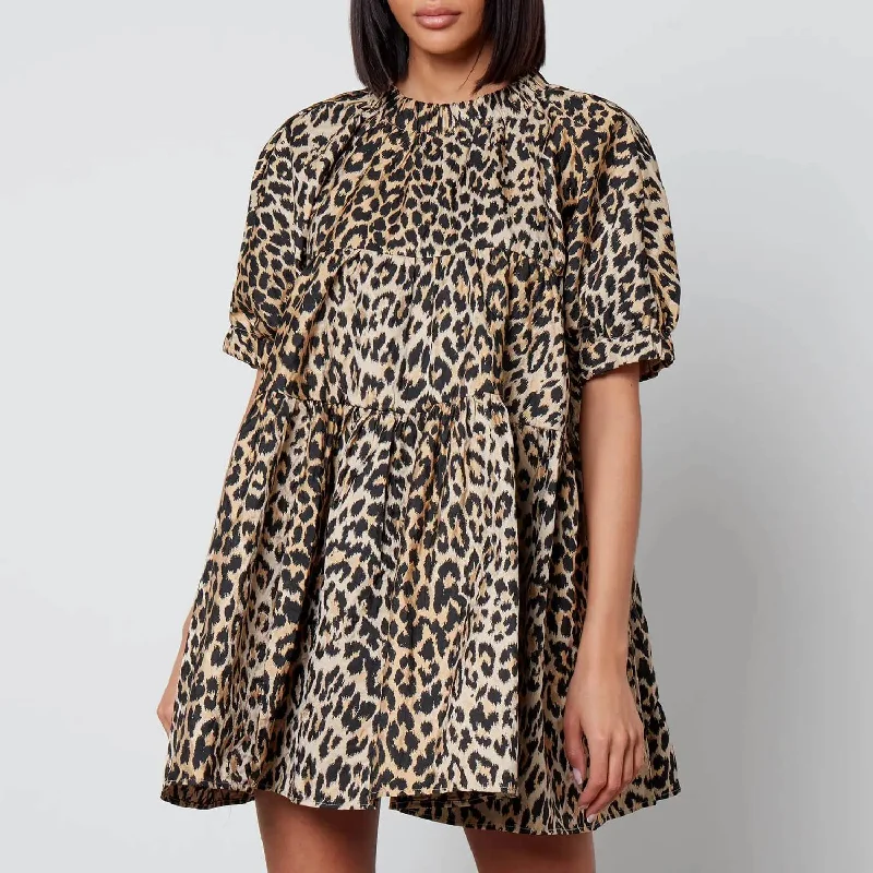 Street Cool Leopard Jacquard Dress in Leopard Jacquard