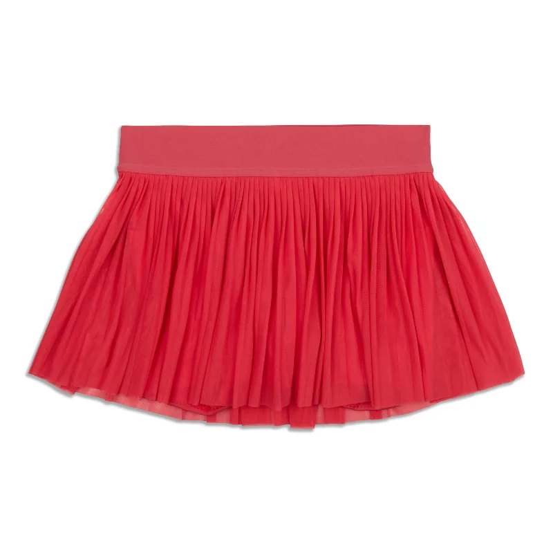 Urban Style Mesh Pleats Mid-Rise Mini Tennis Skirt - Resale