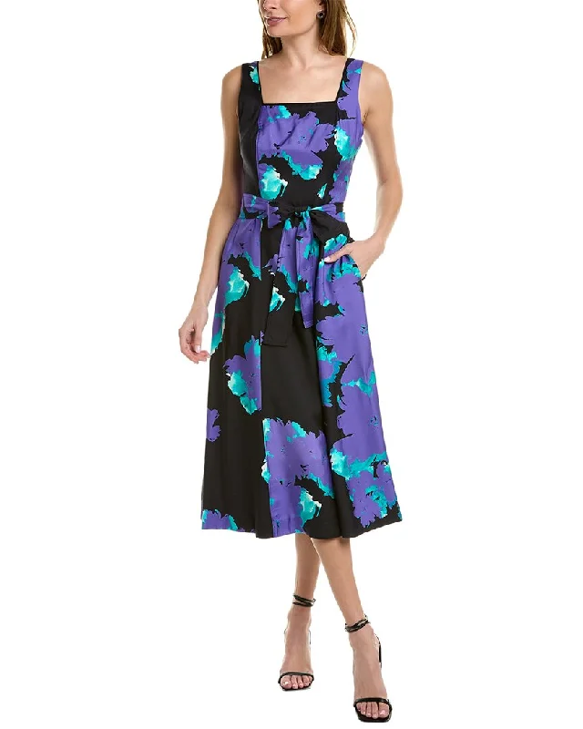 Elegant Wear Natori Taichou Silk-Blend Tank Dress