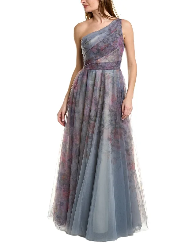 Simple Matching Rene Ruiz Strapless Crepe Gown