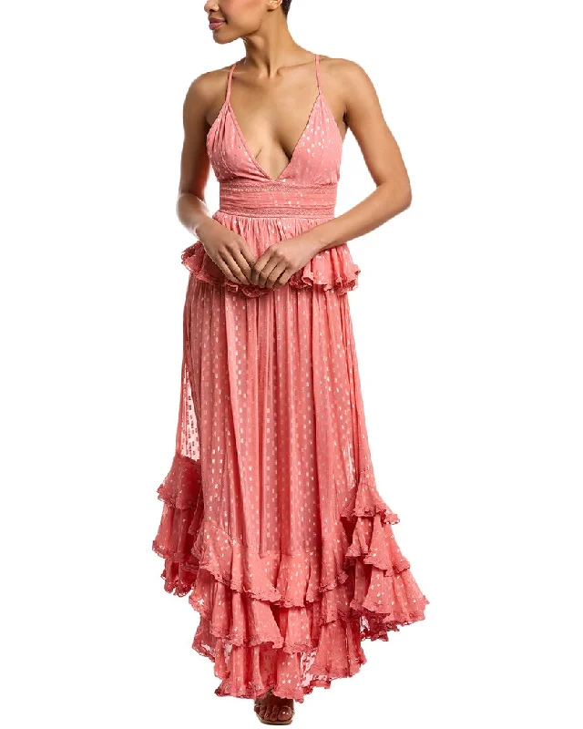 Comfortable And Casual Rococo Sand Tiered Ruffle Maxi Dress