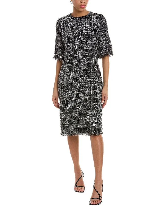 Elegant Design Teri Jon by Rickie Freeman Tweed Sheath Dress