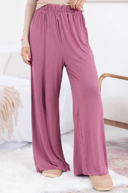 Eye-catching Personality What You Have Berry Flowy Lounge Pants FINAL SALE