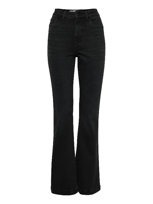 Noble And Elegant Becca Bootcut Leg Jeans Black Denim