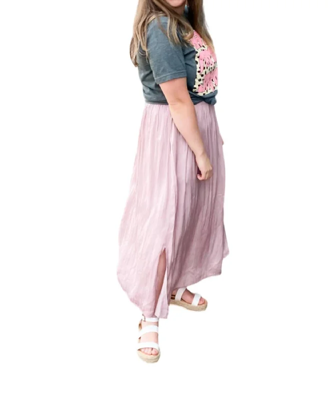 Warm Atmosphere Elodie Skirt In Mauve