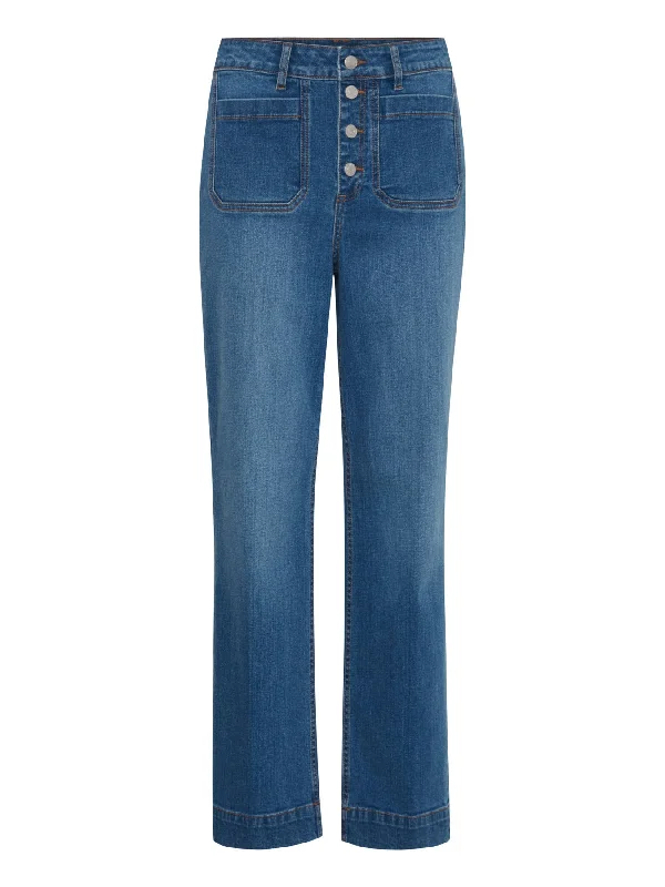 Minimal Style Kato Komma Button Jeans